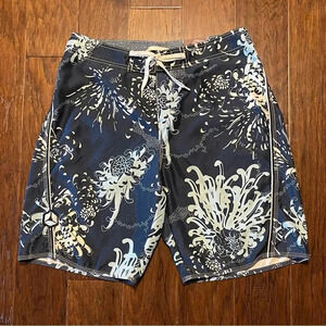 Old Navy Botanical Beach Hawaiian Swim Trunks Board Shorts